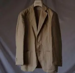 CARUSO ベージュ リネン ジャケット