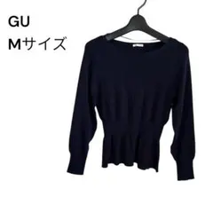⭐️GU ジーユー　ニット トップス　Mサイズ ネイビー