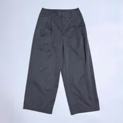 【美品】1chaku. ツータックワイドストレートパンツ チノパンツ イッチャク