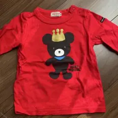 ミキハウス 赤 Tシャツ 80