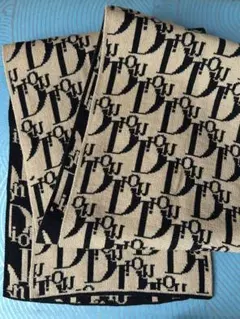 Christian Dior ロゴマフラー ベージュ/ブラック Christian Dior ロゴマフラー ベージュ/ブラック 楽天市場