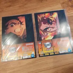 鬼滅の刃　一番くじ　上弦の参　H賞　ミニビジュアルポスター　2つセット