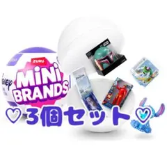 3個♡ディズニーストア シリーズ3 ディズニー ミニブランズ トイズ zuru