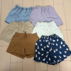 H&M ユニクロ　GAP 無印　キュロット　ショーパン　6点セット