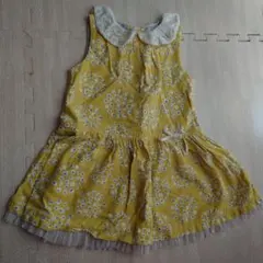 センスオブワンダー　花柄イエロー ワンピース