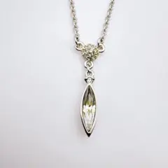 あ*い様 【SWAROVSKI】シルバー ストーンチャームネックレス 44cm