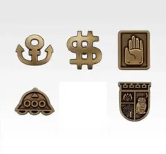 一番くじ　ジョジョの奇妙な冒険　H賞メタルピンズコレクション 5個セット