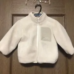 petit main フリースジャケット アイボリー 90cm