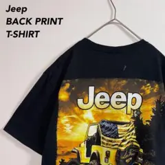 JEDCOビッグプリントJeepジープオフロードカーTシャツのサムネイル