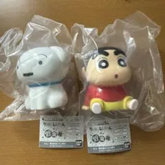 【シロ＆しんちゃん】クレヨンしんちゃんミニ貯金箱