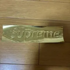 Supreme ロゴステッカー ゴールド