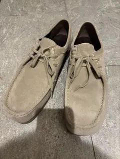 GU リアルレザーモカシンシューズ ベージュ　28cmのサムネイル