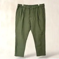 テーパードパンツ【LL】カーキ　アウトドア　キャンプ　カジュアル　ウエストゴム