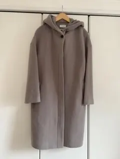 PLST フード付き ロングコート Mサイズ