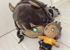 ツイステ　レオナ　 寝そべりbigぬいぐるみ ＆体操着ミニぬいぐるみ