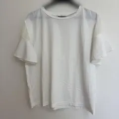 ROPÉ PICNIC フリル袖 ホワイト Tシャツ 38
