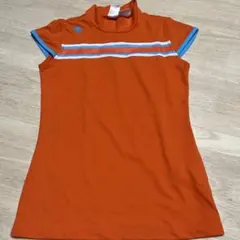 未使用　DESCENTE GOLF レディースシャツ M オレンジ