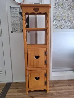 【中古】カントリー家具 チェスト 収納棚 手作り家具