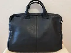 MOTHERHOUSE マザーハウス レザー ビジネスバッグ ネイビー - メルカリ