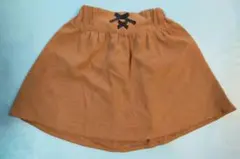 ブラウン フレアスカート 130サイズ