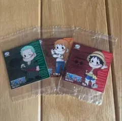 ワンピース×ペコちゃん コラボ キャラクターステッカーセット 不二家