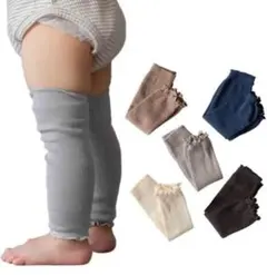 ソワンSOWAN 3足組 レッグウォーマー ベビー 薄手 オーガニックコットン