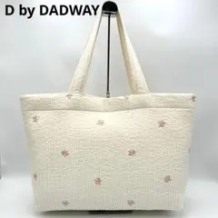 D by DADWAY ヌビ トートバッグ キルティング レディース 肩掛け 白