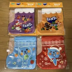 Qoo ソックス巾着オーナメント　４枚