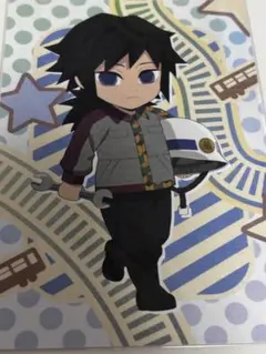 鬼滅の刃 京橋遊園 大阪メトロ 冨岡義勇 和紙風ポストカード