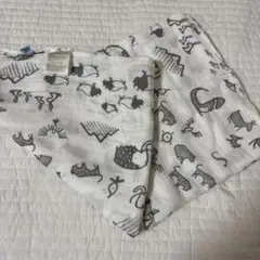 little unicorn 動物柄おくるみ 約120cm