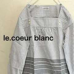 le.coeur blanc/上品コットン長袖ブラウス/スクエアネックのサムネイル
