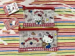 【新品・未開封】ハローキティ　クリアポーチ　２種類セット　kitty ポーチ