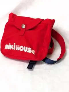 ミキハウス　MIKIHOUSE　ベビーリュック　赤　デニム　昭和レトロ　日本製