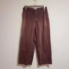 ファセッタズム ワイド チノパン 3 ブラウン 綿のサムネイル
