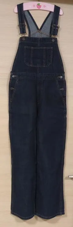 ダークデニム サロペット