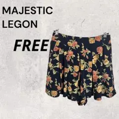 美品 良品 MAJESTICLEGON キュロット FREE ネイビー 夏 花柄のサムネイル