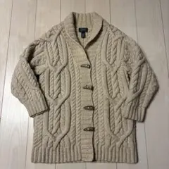 ラルフローレン　ニットコート　カーディガン ベージュ　Mサイズ