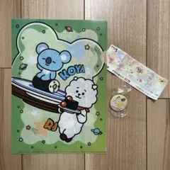 BT21×くら寿司　クリアファイル　缶バッジ