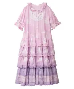 空プリントパッチワークワンピース　ピンクハウス PINK HOUSE