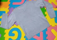 Kobe Lettuce ブルーグレー Vネック 長袖ニットセーター