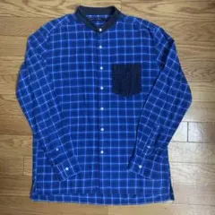 niko and ... ブルーチェックシャツ　メンズ