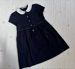 familiar 半袖ワンピース 110 ネイビー　お受験　セレモニー