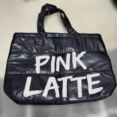 PINK-latte 中綿入り トートバッグ ブラックのサムネイル