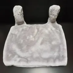 フェイクファー バッグ グレー