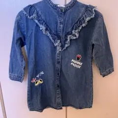 Disney ミニーマウス デニムシャツ