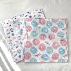 【限定品】AOKI スヌーピートートバッグ ラウンド柄 ピンク＆ブルー