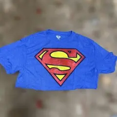 スーパーマン クロップドTシャツ 青のサムネイル