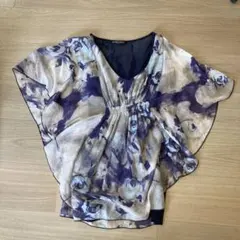 COMME CA ISM 花柄 ドルマン 半袖 トップスのサムネイル