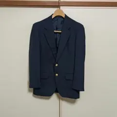 背抜き 春夏 A4 【美品】Jefferson ネイビー ブレザー 金ボタン