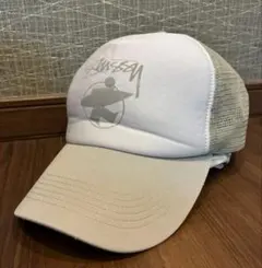 ステューシー　oldstussy 正規品　サーフマン メッシュキャップ グレーのサムネイル